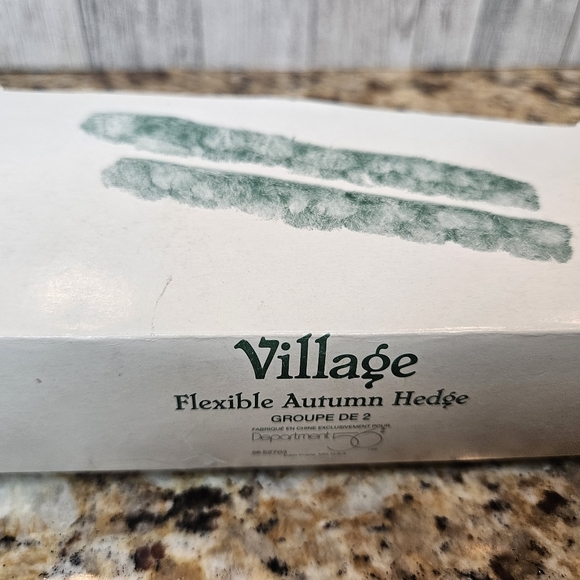 Dept 56 Flexible Autumn Hedges Set of 2 in box  Retired Collectible Holiday 1998 - Picture 7 of 15